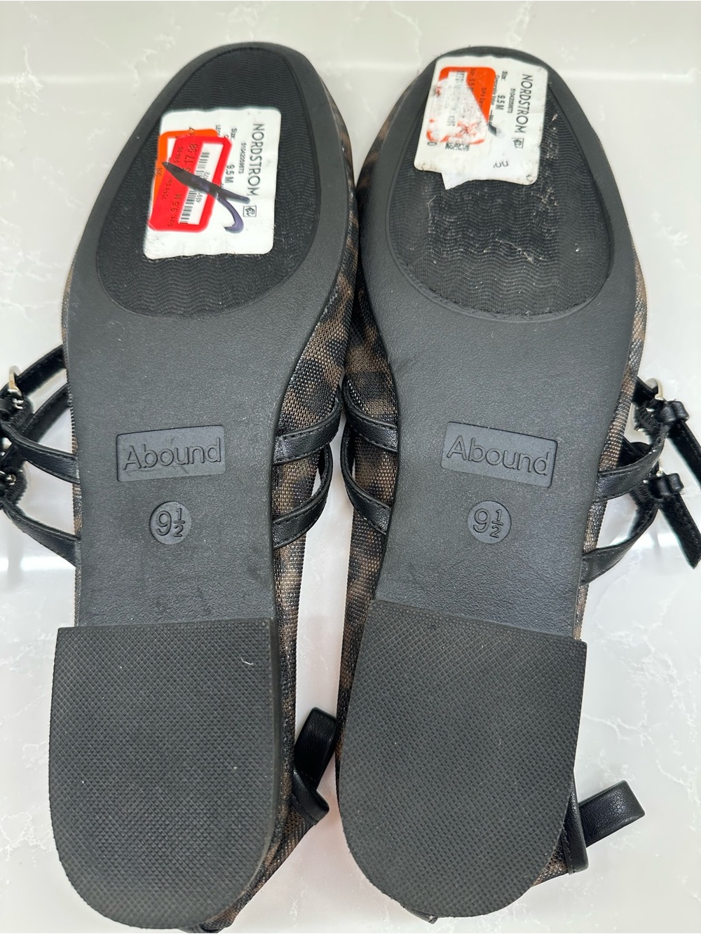 Abound Abigail Leopard Mesh Mary Jane Ballet Flats Size 9.5 - Picture 9 of 11